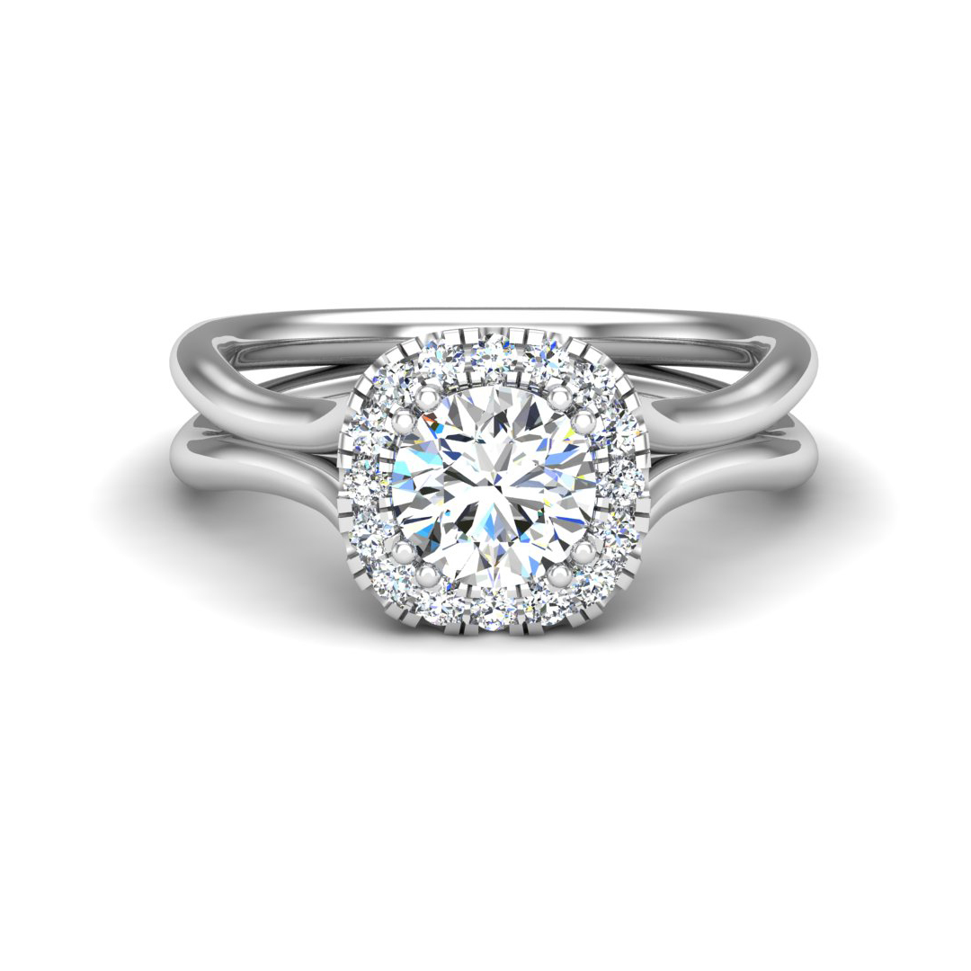 Alayah Halo Engagement Ring